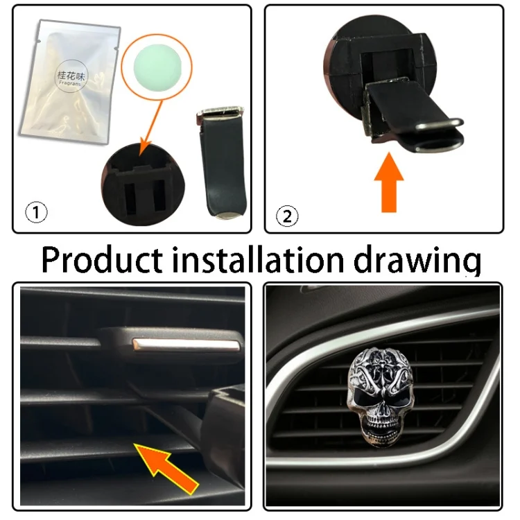 TBD06043727_B5.webp Retro Skull Car Aromatherapy Air Conditioner Air Outlet Clip - Image 6