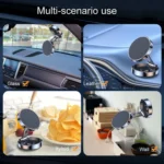Magnetic Car Phone Holder Automobile Rotatable Multifunctional Folding Stands - Image 8