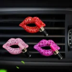 2pcs/Set Lipstick Diamond-Encrusted Car Air Vent Aroma Diffuser Clip - Image 6