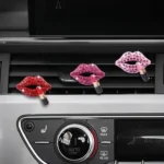 2pcs/Set Lipstick Diamond-Encrusted Car Air Vent Aroma Diffuser Clip - Image 4