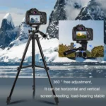 Portable Aluminum DSLR Camera Live Tripod Photography Retractable Landing Bracket - Image 6