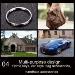 10pcs 1.5 X 25mm Key Holder Ring Metal Key Chain Charm Ring - Image 7