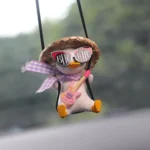 Car Cartoon Duck Rear View Mirror Interior Pendant