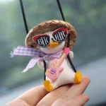 Car Cartoon Duck Rear View Mirror Interior Pendant - Image 3