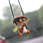 Car Cartoon Duck Rear View Mirror Interior Pendant - Image 5