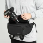 Multi-functional Camera Waist Pack Simple and Lightweight Microslr Camera Bag Casual Waterproof Storage Bag - Image 8