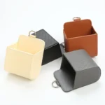 Car Air Outlet Leather Multifunctional Mobile Phone Card Hanging Storage Box - Image 2