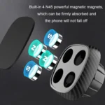 Magnetic Mobile Phone Car Holder Dashboard Parking Number Plate - Image 6