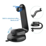 Car Dashboard Suction Cup Double Chuck Mobile Phone Holder - Image 5