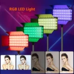 RGB Adjustable Live Shooting Beauty Fill Light Phone SLR Photography Light, EU Plug - Image 6