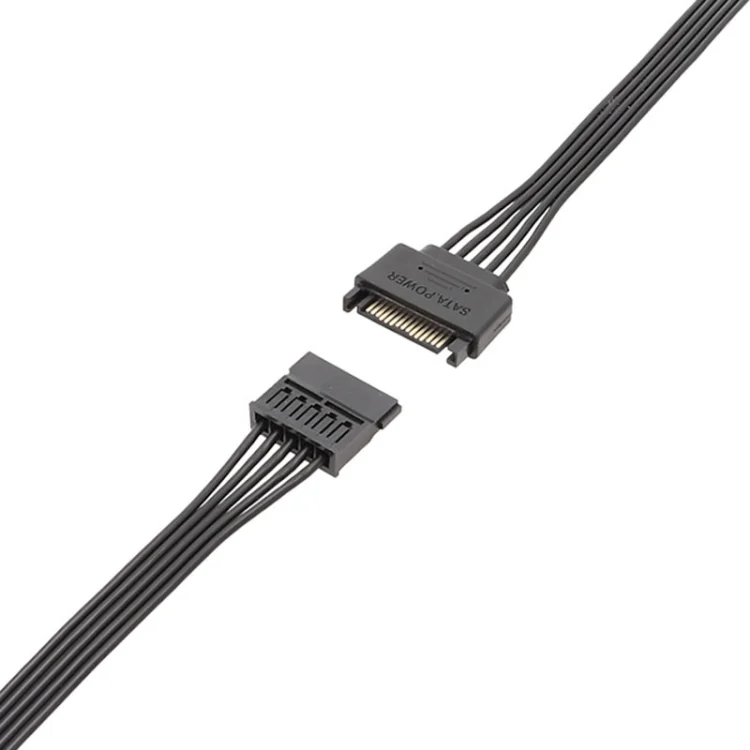 TBD06044372_B2.webp Power Supply SATA 15Pin Male And Female Extension Cable Durable Hard Disk Drive Power Connection Cables - Image 3