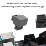 Motherboard CPU 8Pin Power Steering Connector Interface Steering Header 90 Degree Adaptor - Image 5