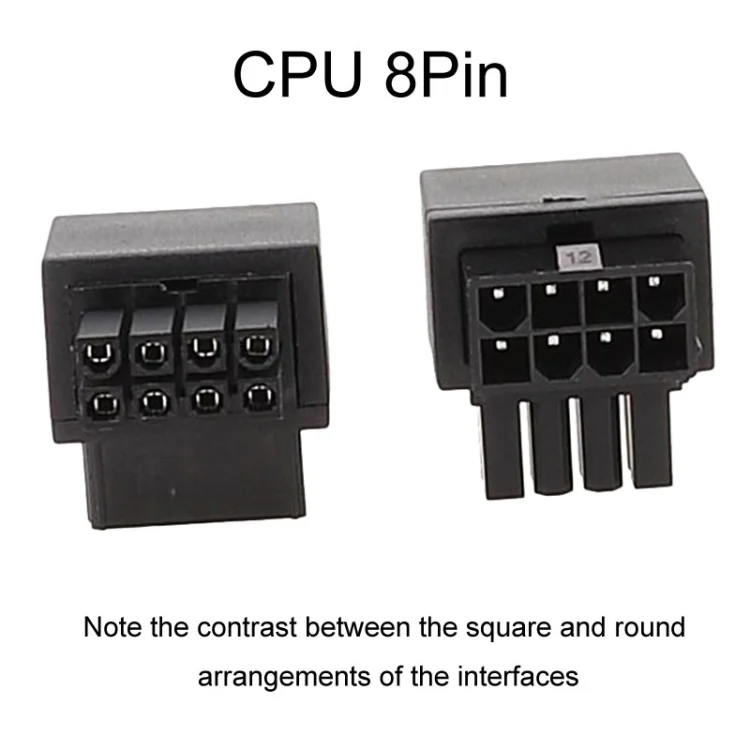 TBD06044383_B2.webp Motherboard CPU 8Pin Power Steering Connector Interface Steering Header 90 Degree Adaptor - Image 3