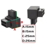 Motherboard CPU 8Pin Power Steering Connector Interface Steering Header 90 Degree Adaptor - Image 4