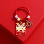 Year Of The Dragon Metal Pendant Cute Car Keychain Doll Couple Bag Pendant