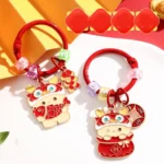 Year Of The Dragon Metal Pendant Cute Car Keychain Doll Couple Bag Pendant - Image 4
