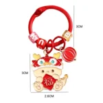 Year Of The Dragon Metal Pendant Cute Car Keychain Doll Couple Bag Pendant - Image 5