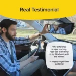 Wide-Angle Rearview Mirror Reduce Blind Spots Fits Most Cars SUVs - Image 4