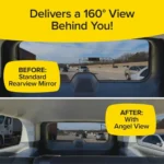 Wide-Angle Rearview Mirror Reduce Blind Spots Fits Most Cars SUVs - Image 5