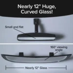Wide-Angle Rearview Mirror Reduce Blind Spots Fits Most Cars SUVs - Image 6