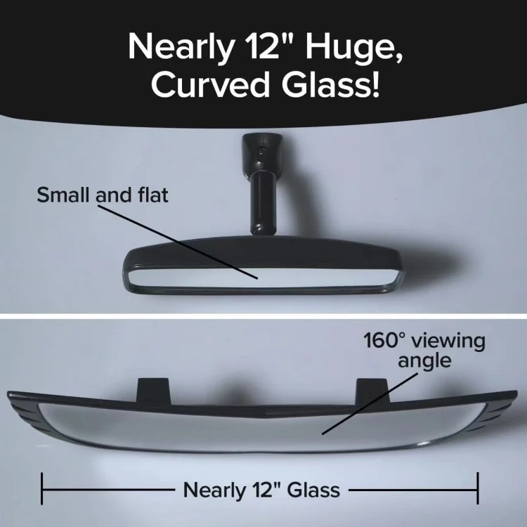 TBD06044577_5.webp Wide-Angle Rearview Mirror Reduce Blind Spots Fits Most Cars SUVs - Image 6