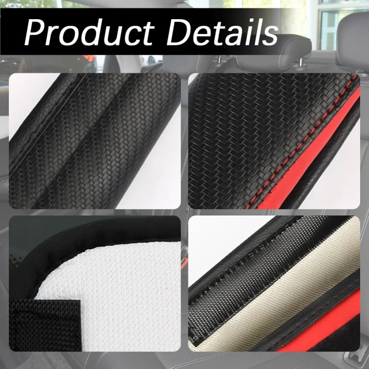 TBD06044751_B4.webp Car Seat Belt Cover Carbon Fiber Leather Auto Seat Shoulder Protection - Image 5