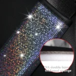 Bling Car Leather Seat Belt Cover Shoulder Pads - Image 5