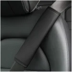 Skin Feeling Car Leather Seat Belt Cover Shoulder Pads