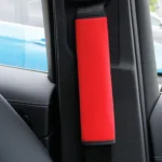 Skin Feeling Car Leather Seat Belt Cover Shoulder Pads - Image 6