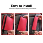 Skin Feeling Car Leather Seat Belt Cover Shoulder Pads - Image 7