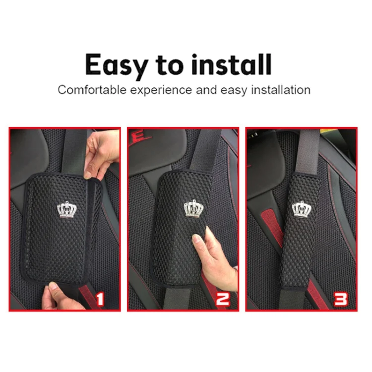TBD06044774_B4.webp Carbon Fiber Car Leather Seat Belt Cover Shoulder Pads For Trucks - Image 5