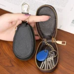 Universal Large Capacity Car Multifunctional Leather Key Storage Bag - Image 3