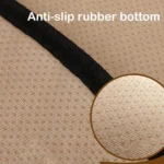 Non-Slip Rhombus Imitation Linen Car Seat Cushion - Image 4