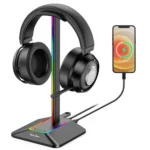 New Bee Dual Output Colorful Headset Display Rack HUB Expansion Headphone Holder - Image 10
