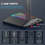 New Bee Dual Output Colorful Headset Display Rack HUB Expansion Headphone Holder - Image 11