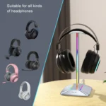New Bee Dual Output Colorful Headset Display Rack HUB Expansion Headphone Holder - Image 6