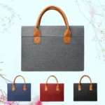 Oxford Cloth Lightweight Portable Laptop Bag With PU Handle - Image 2