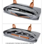 Oxford Cloth Lightweight Portable Laptop Bag With PU Handle - Image 6