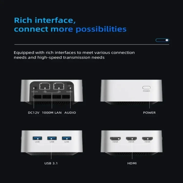 TBD06045315_B3.webp T8Plus Alder Lake-N100 4K Dual Band WIFI Bluetooth Office Game Portable Mini PC - Image 4