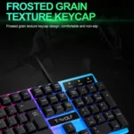 T-WOLF TF230 Colorful Light Effect Game Office Computer Wired Keyboard and Mouse Kit - Image 6