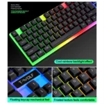 T-WOLF TF230 Colorful Light Effect Game Office Computer Wired Keyboard and Mouse Kit - Image 8