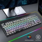 T-WOLF T75 104 Keys Adjustable RGB Light Computer Game Wired Mechanical Keyboard - Image 4