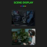 RGB Lighted Headphone Stand With Ambient Light USB Expansion Port Headphone Display Bracket - Image 12
