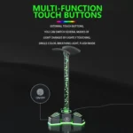 RGB Lighted Headphone Stand With Ambient Light USB Expansion Port Headphone Display Bracket - Image 6