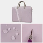 Oxford Cloth Laptop Bag Mens Womens Briefcase with PU Handle - Image 7