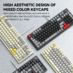 T-WOLF T50 97-keys RGB Luminous Color-Matching Game Mechanical Keyboard with Knob - Image 5