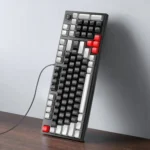 T-WOLF T50 97-keys RGB Luminous Color-Matching Game Mechanical Keyboard with Knob - Image 8