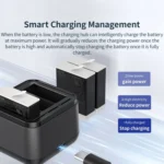 AMagisn Battery Charger Charging Seat For GoPro HERO12 Black /11 Black /10 Black /9 Black - Image 10