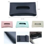 Car Armrest Box Sun Visor Hanging Leather Tissue Box - Image 2