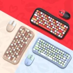 T-WOLF TF660 2.4G+5.0 Bluetooth Dual-Mode Retro Wireless Keyboard And Mouse Set - Image 2